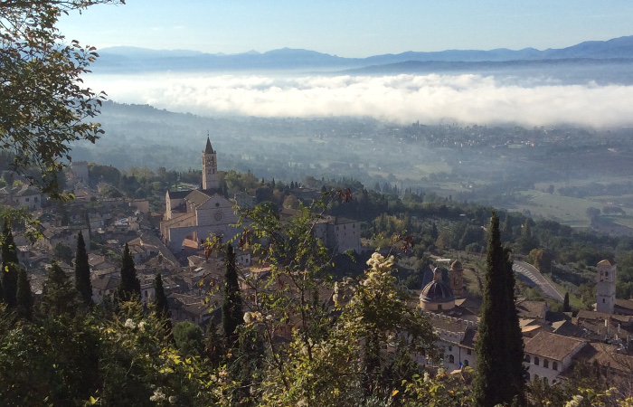 Assisi set fra borgen